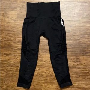 Gymshark seamless black Capri leggings